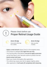 Retinal Shot Tightening Booster serum texture and packaging – Markazio UAE